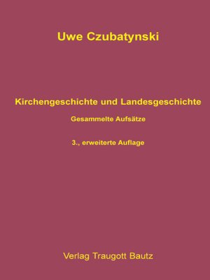 cover image of Kirchengeschichte und Landesgeschichte